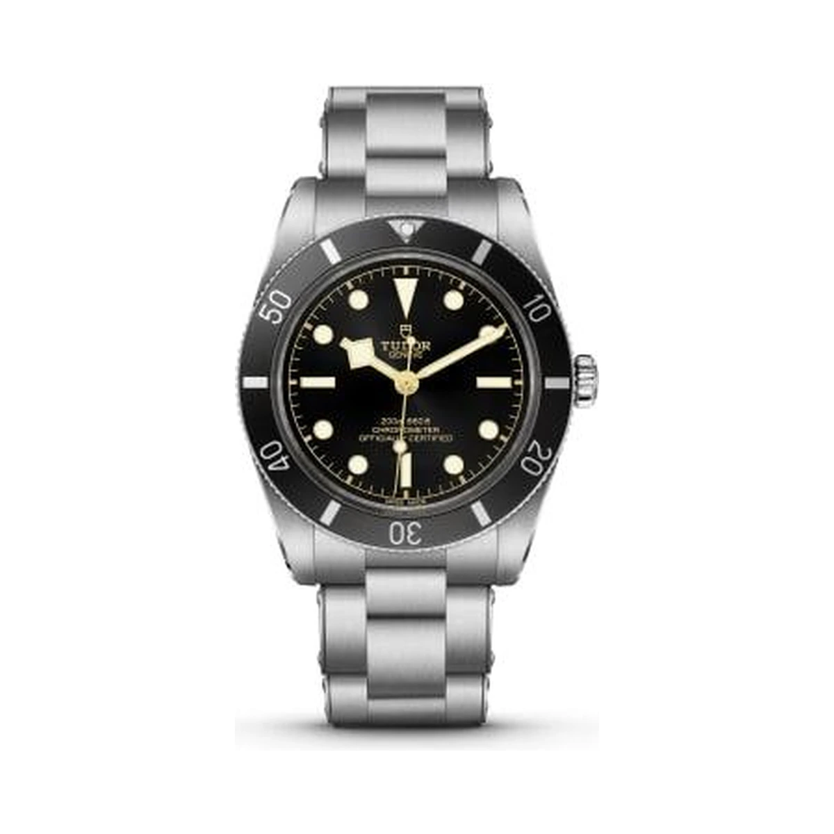 Authentic Tudor Black Bay 54 ref. M79000N-0001, Black, Stainless-steel bracelet